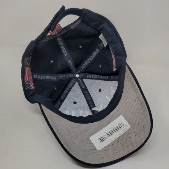 Colosseum Men's Strapback Hat Blue Embroidered NYPD Logo Patriotic - Picture 6 of 7